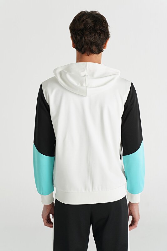 BROLIN FERMUARLI HOODIE Beyaz Erkek Hoodıe