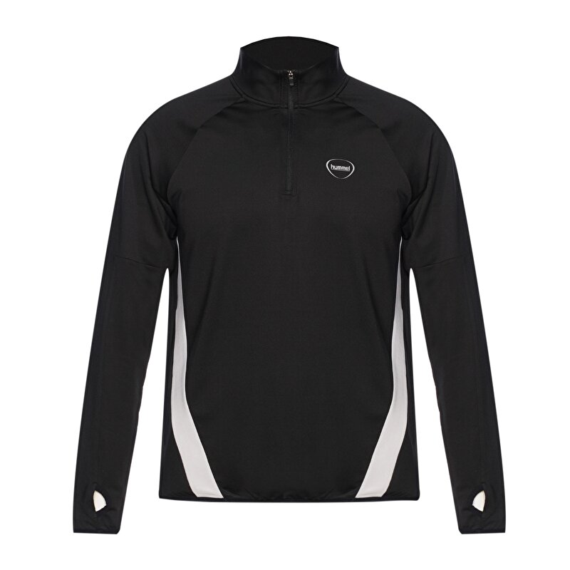 JASPER YARIM FERMUARLI SWEATSHIRT Siyah Erkek Sweatshirt