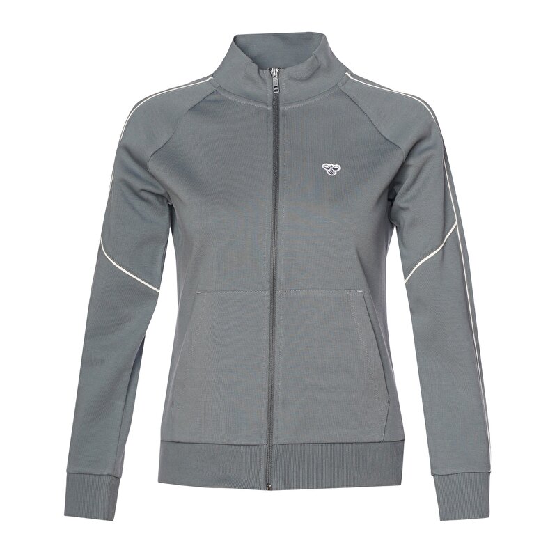 MARENA FERMUARLI SWEATSHIRT Gri Kadın Sweatshirt