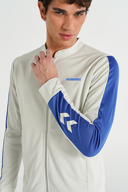 MIKE FERMUARLI SWEATSHIRT Beyaz Erkek Sweatshirt