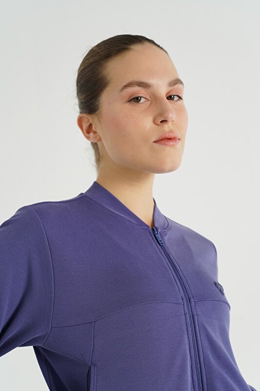 ROSE FERMUARLI SWEATSHIRT Kristal Mavi Kadın Sweatshirt