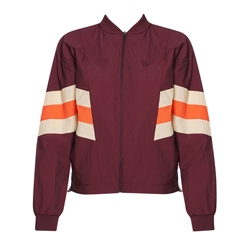 FRAN FERMUARLI SWEATSHIRT Bordo Kadın Sweatshirt