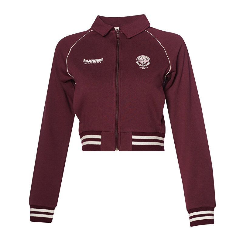 JAMAL FERMUARLI SWEATSHIRT Bordo Kadın Sweatshirt