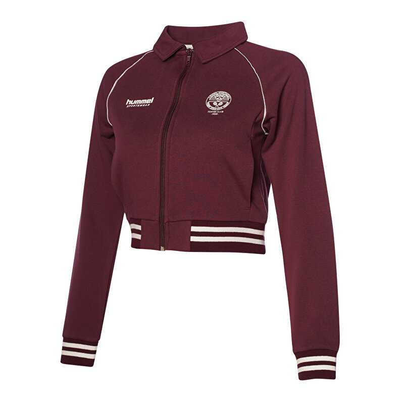 JAMAL FERMUARLI SWEATSHIRT Bordo Kadın Sweatshirt