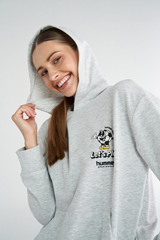 JENAS HOODIE Gri Kadın Hoodie