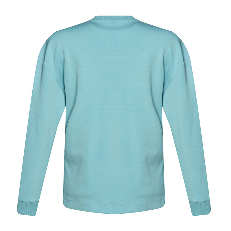 MELTON SWEATSHIRT Mavi Kadın Sweatshirt