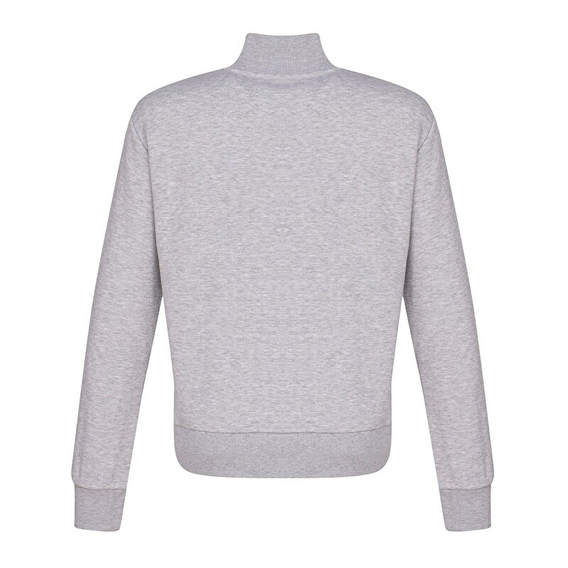 PULSE FEMALE FERMUARLI SWEATSHIRT Gri Kadın Fermuarlı Sweatshirt