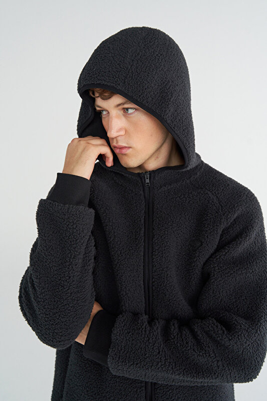 ROVE POLAR FERMUARLI HOODIE Siyah Erkek Hoodie