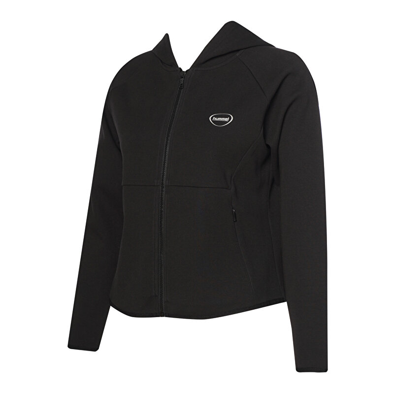 TECH FERMUARLI HOODIE Siyah Kadın Hoodie