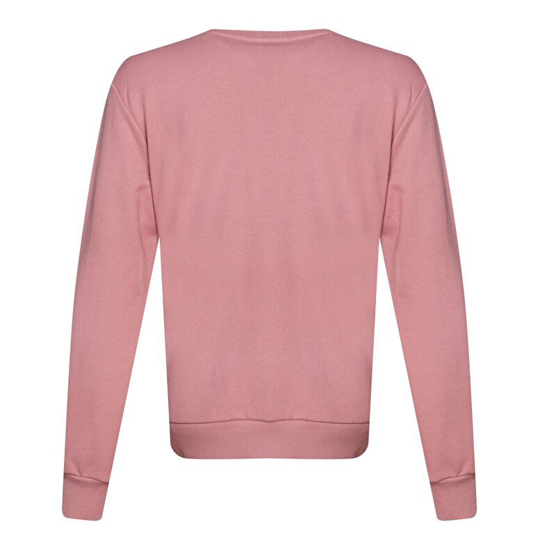 T-PULSE REGULAR CREW W NECK SWEATSHIRT Pembe Kadın Sweatshirt
