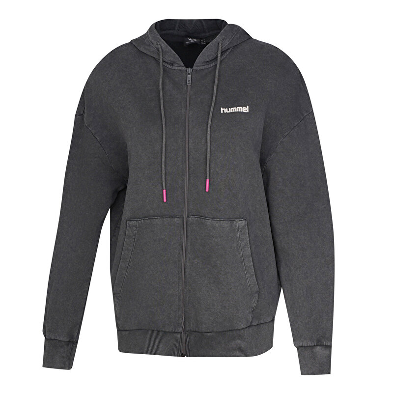 ROMERAL FERMUARLI HOODIE Siyah Kadın Fermuarlı Hoodie