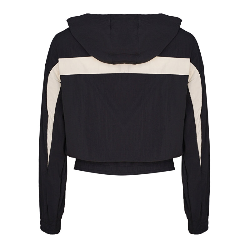 SAMBA FERMUARLI HOODIE Siyah Kadın Fermuarlı Hoodie