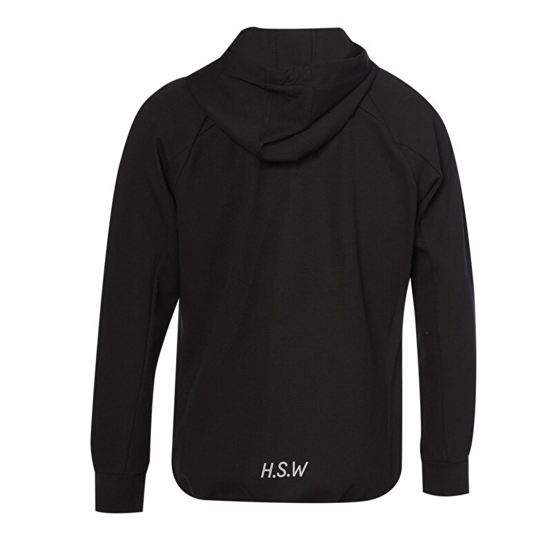 NOVA FERMUARLI HOODIE Siyah Erkek Fermuarlı Hoodie