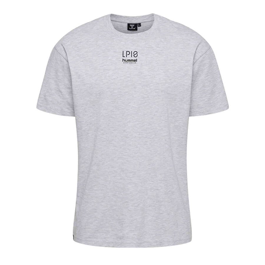 LP BOXY KISA KOLLU TİŞÖRT Gri Erkek Tişört