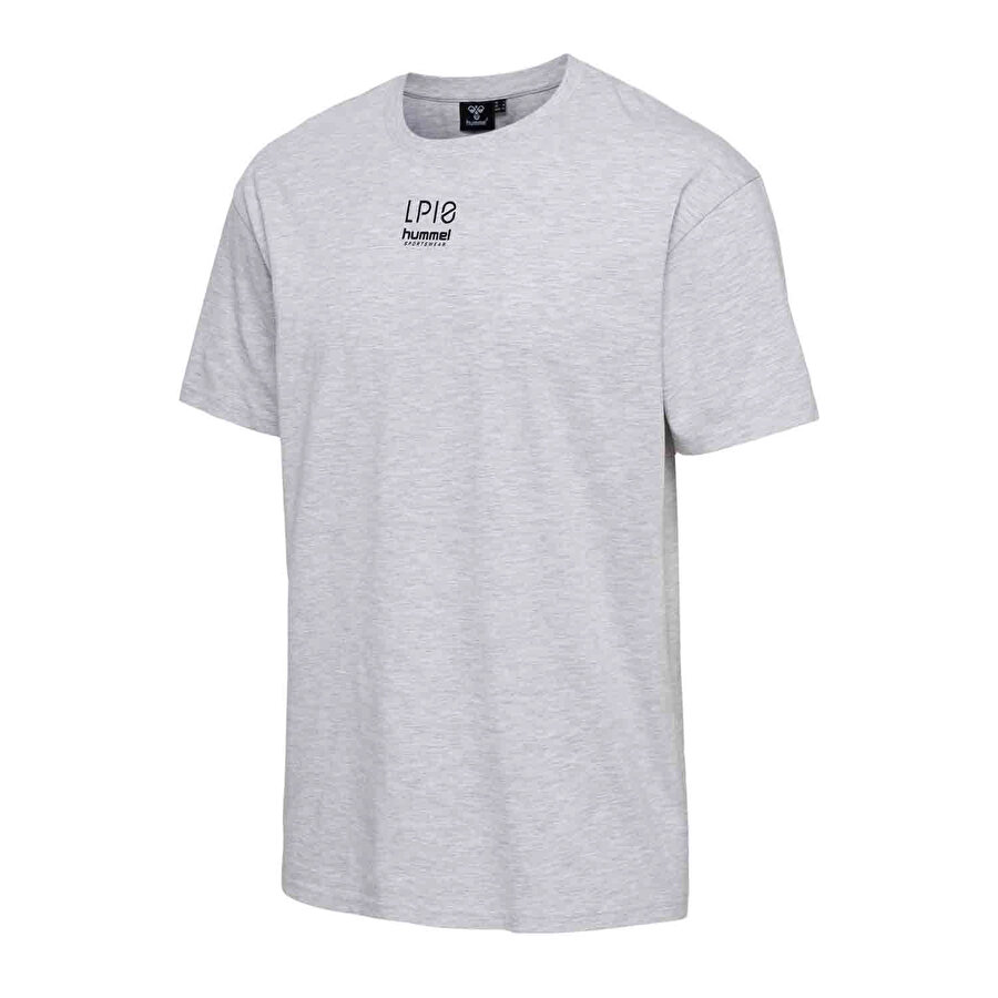 LP BOXY KISA KOLLU TİŞÖRT Gri Erkek Tişört