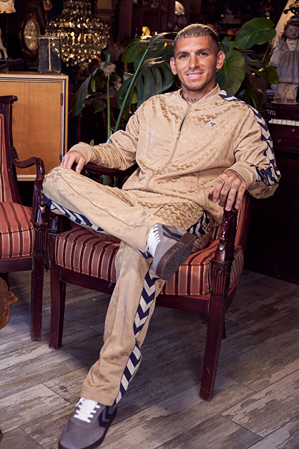 ARCHIVE REGULAR POLY AOP EŞOFMAN ALTI Bej Unisex Eşofman Altı