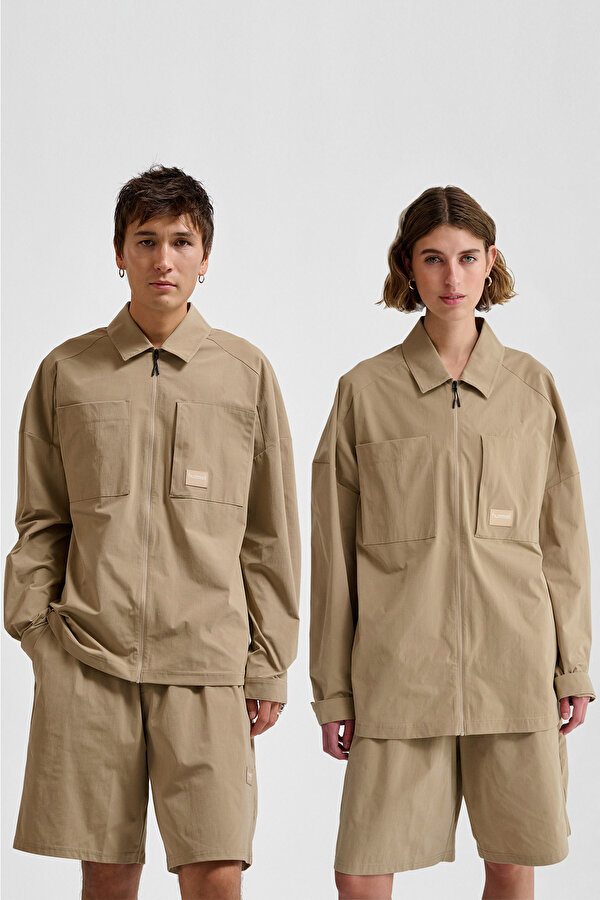 SORONA LOOSE FERMUARLI SWEATSHIRT Bej Unisex Sweatshirt 