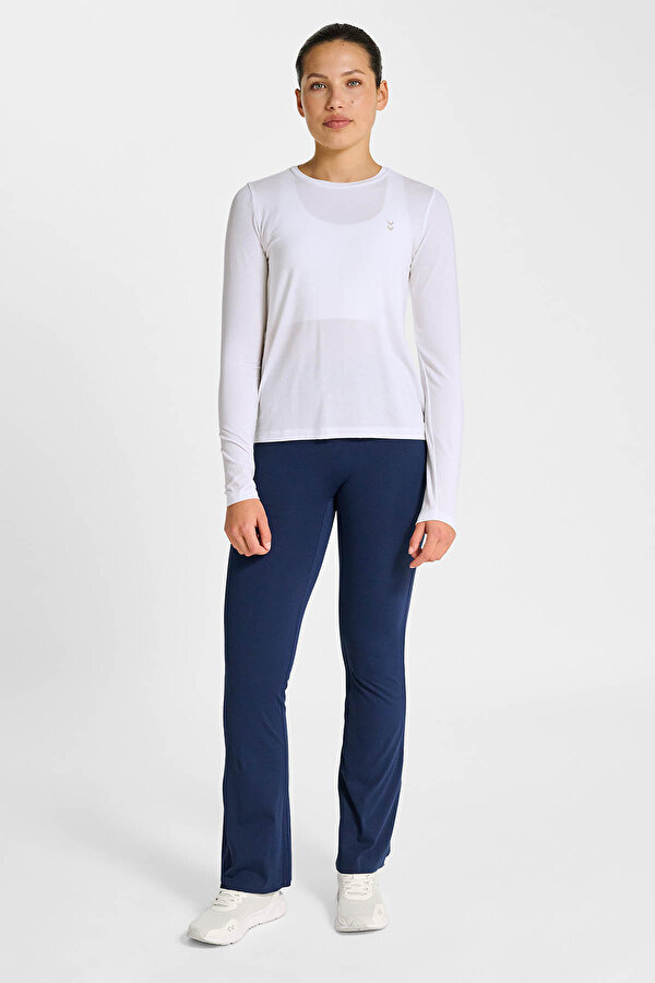 YOGA SOFT LOOSE W UZUN KOLLU TİŞÖRT Beyaz Kadın Tişört