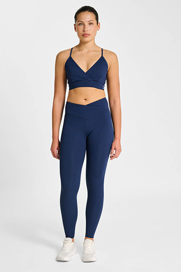 YOGA WRAP YÜKSEK BEL TAYT Lacivert Kadın Tayt