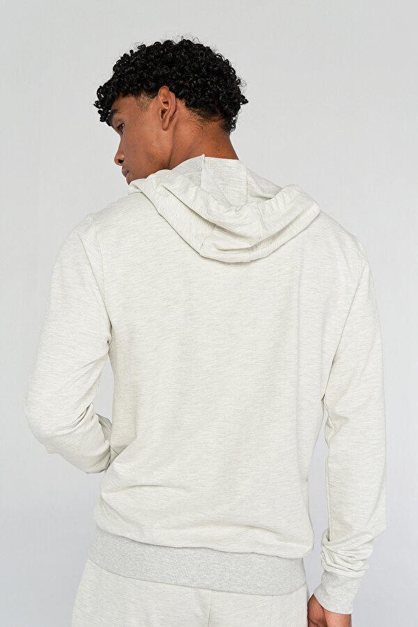 ANDRA FERMUARLI HOODIE Bej Erkek Hoodie