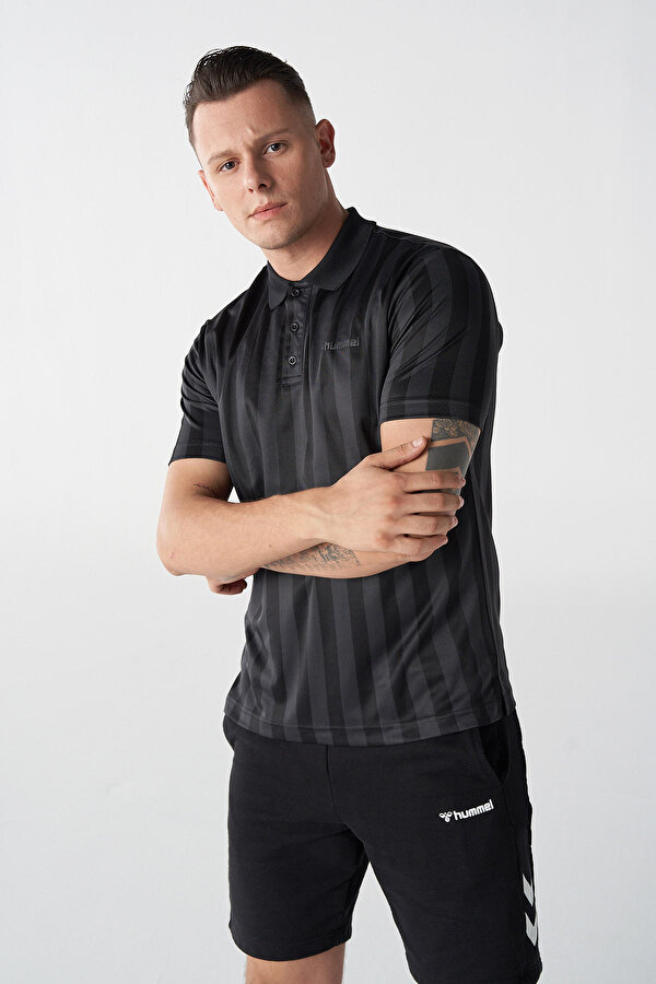 MATHEN KISA KOL POLO YAKA TİŞÖRT Siyah Erkek Tişört