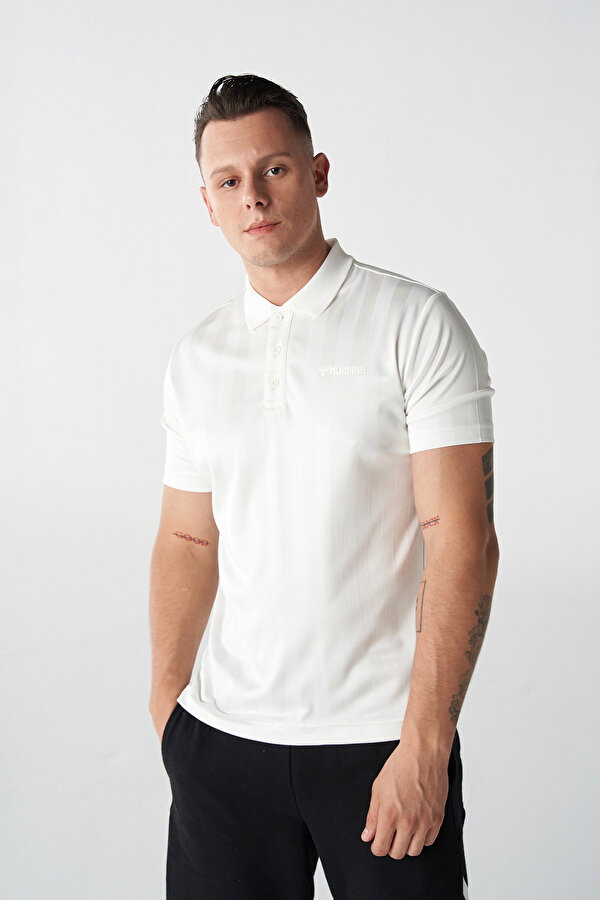 MATHEN KISA KOL POLO YAKA TİŞÖRT Beyaz Erkek Tişört