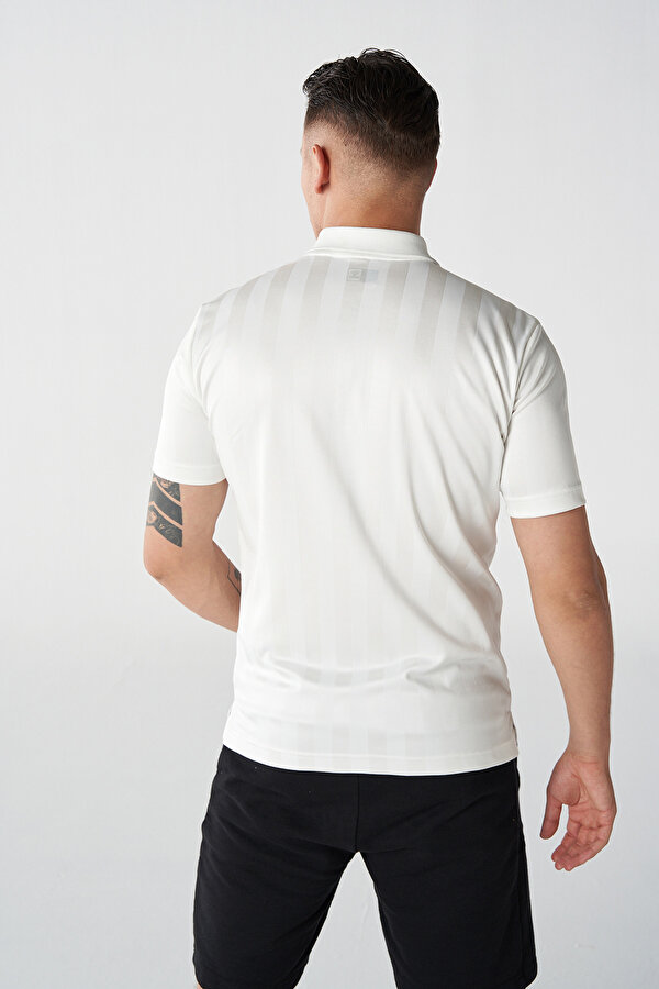 MATHEN KISA KOL POLO YAKA TİŞÖRT Beyaz Erkek Tişört