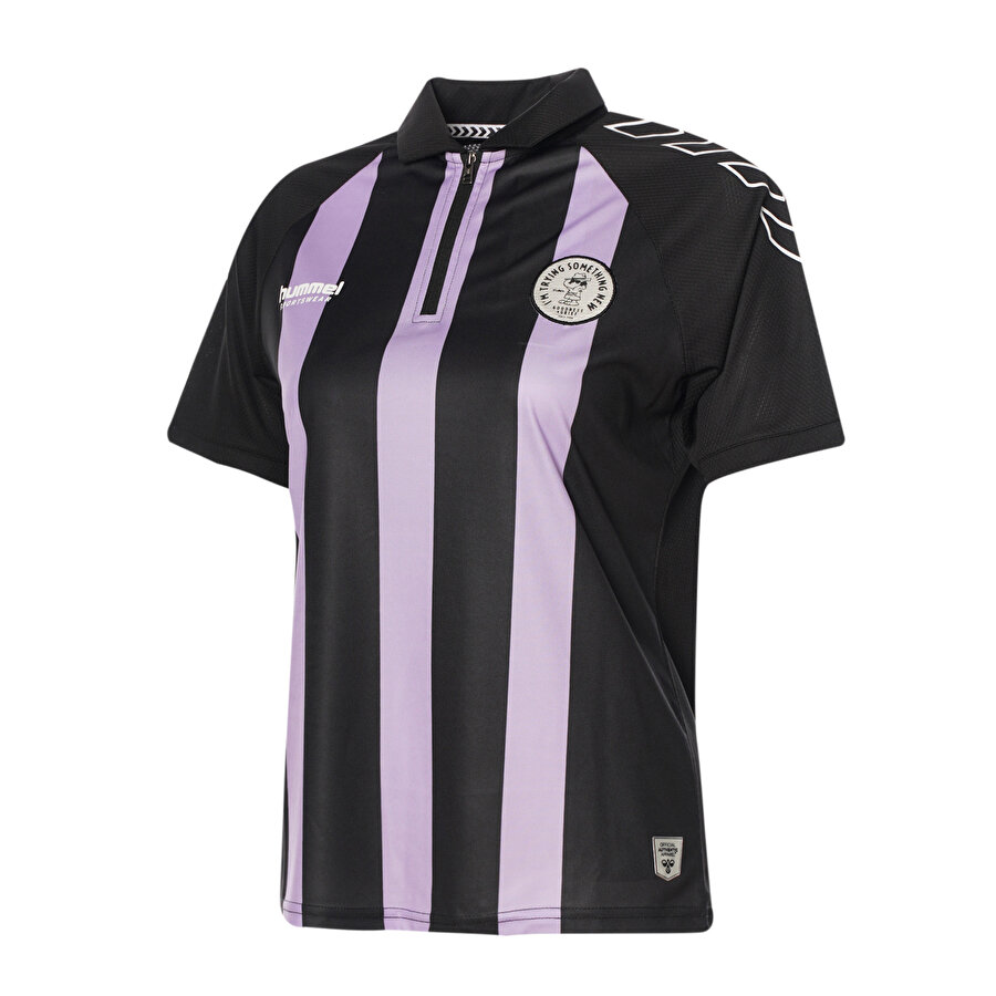 SNOOPY PEANUTS™ FUTBOL KISA KOLLU TİŞÖRT Siyah Kadın Tişört