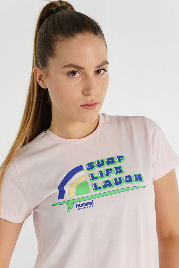 BARIS KISA KOLLU TİŞÖRT Pembe Kadın Tişört