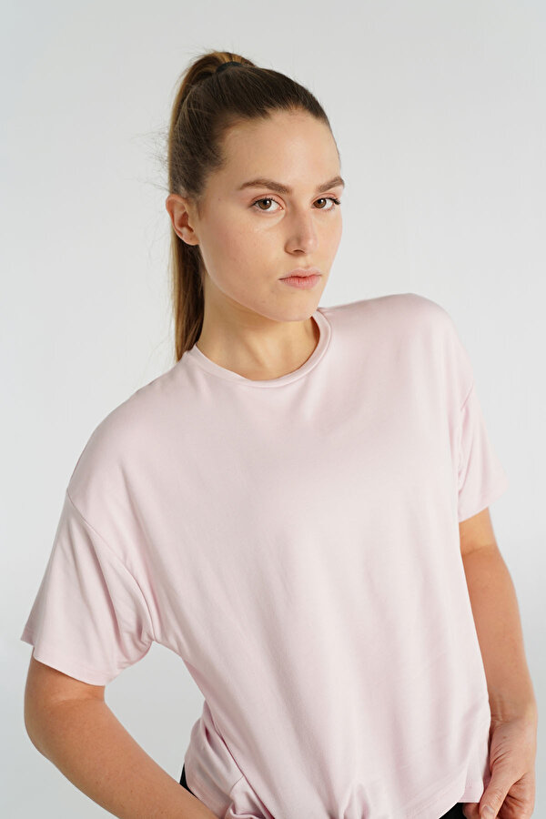 BORNEO KISA KOLLU TİŞÖRT Pembe Kadın Tişört