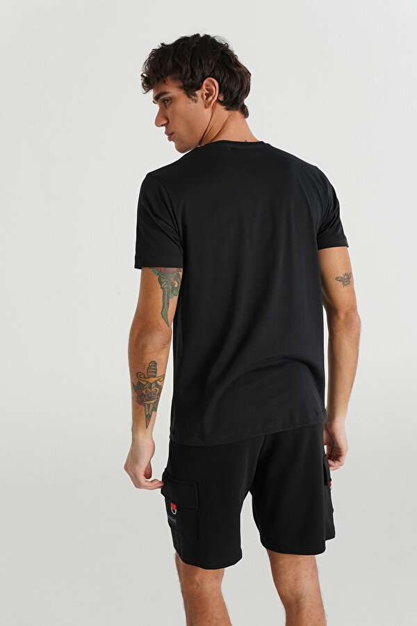 MEMBER KISA KOLLU TİŞÖRT Siyah Erkek Tişört