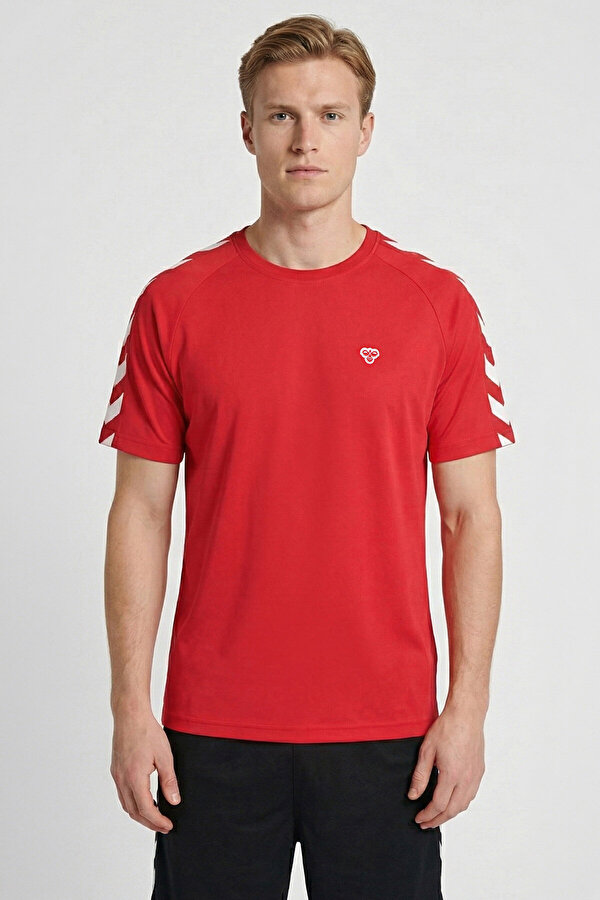 ARCHIVE KISA KOLLU TİŞÖRT Kırmızı Erkek Tişört