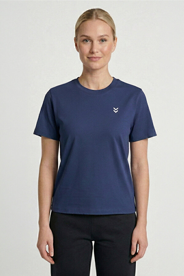 T-PULSE FEMALE CO REGULAR KISA KOLLU TİŞÖRT Lacivert Kadın Tişört