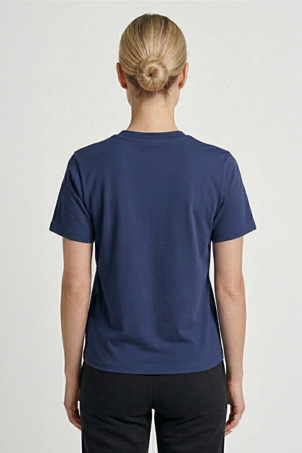 T-PULSE FEMALE CO REGULAR KISA KOLLU TİŞÖRT Lacivert Kadın Tişört