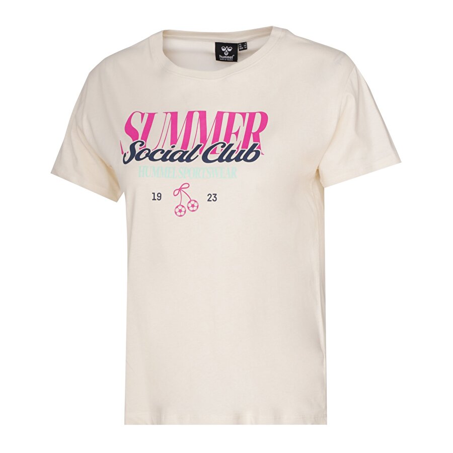 RECUENTO KISA KOLLU TİŞÖRT Ekru Kadın Tişört