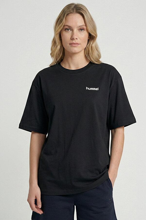 REVENDER KISA KOLLU TİŞÖRT Siyah Kadın Tişört