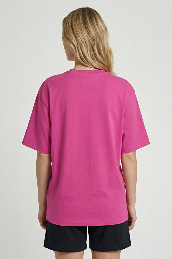 REVENDER KISA KOLLU TİŞÖRT Pembe Kadın Tişört