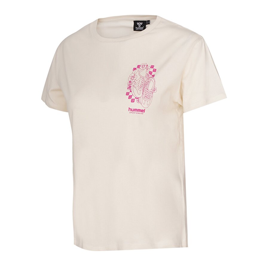 RODAS KISA KOLLU TİŞÖRT Ekru Kadın Tişört