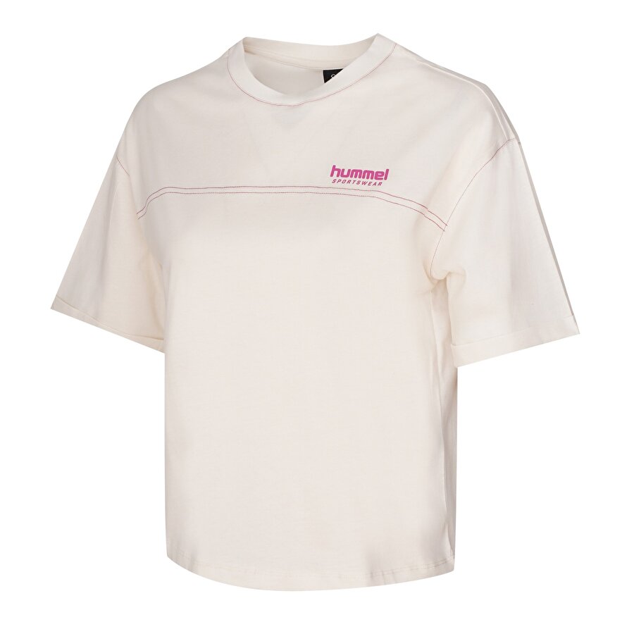 RUTA KISA KOLLU TİŞÖRT Ekru Kadın Tişört