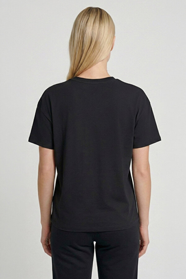 SANDALO KISA KOLLU TİŞÖRT Lacivert Kadın Tişört