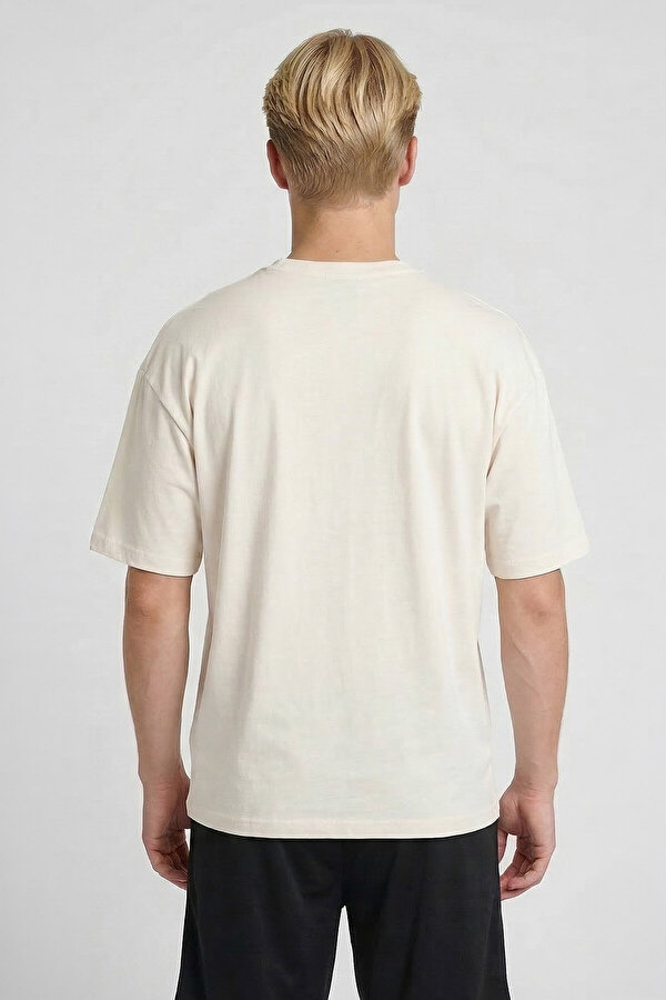 TROPICO KISA KOLLU TİŞÖRT Ekru Erkek Tişört