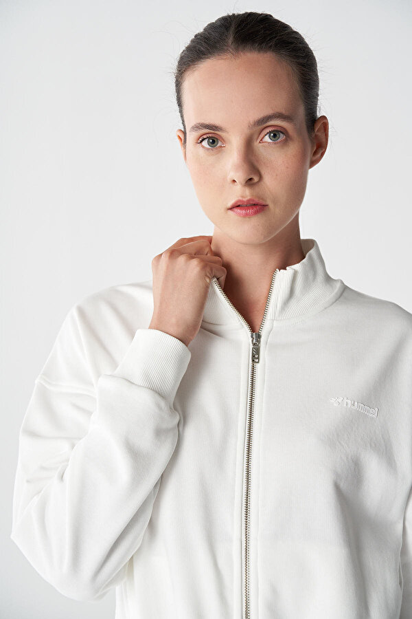 FREYA FERMUARLI SWEATSHIRT Beyaz Kadın Fermuarlı Sweatshirt