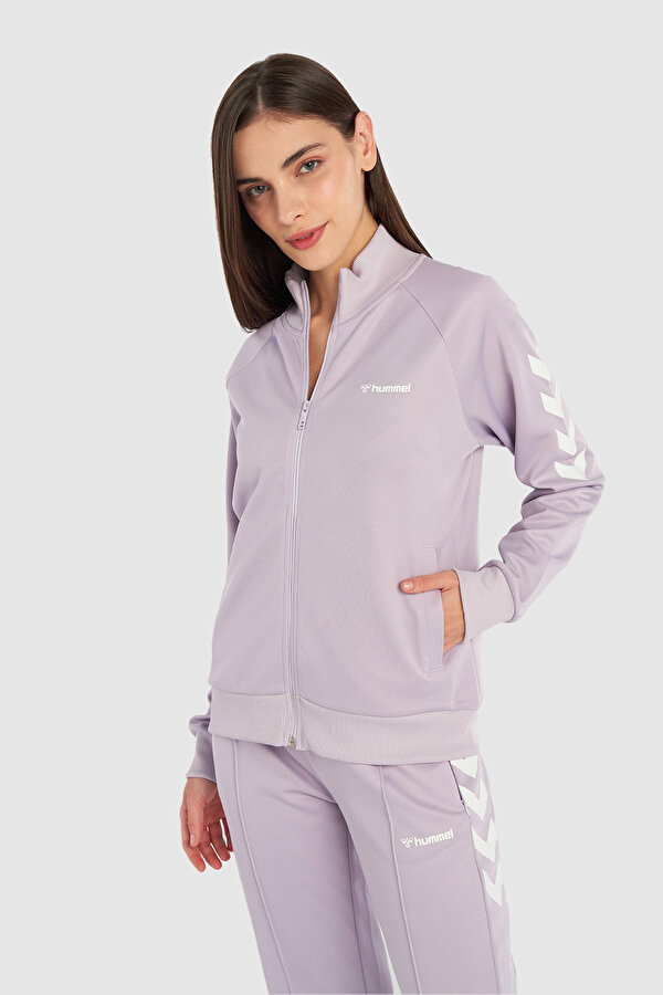 GENESA FERMUARLI SWEATSHIRT Mor Kadın Fermuarlı Sweatshirt