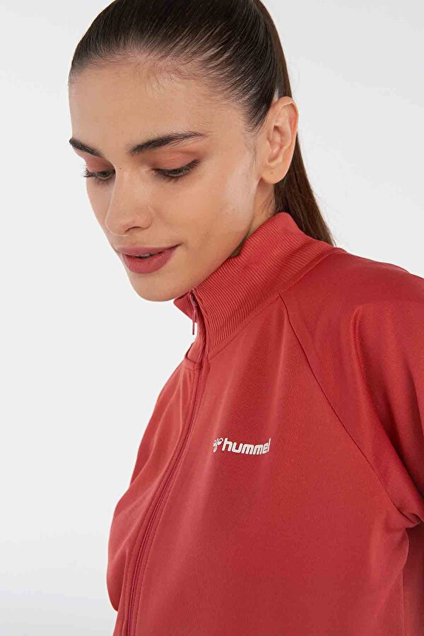 GENESA FERMUARLI SWEATSHIRT Kırmızı Kadın Fermuarlı Sweatshirt