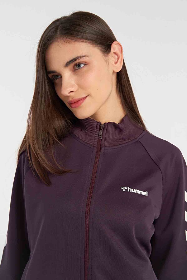 GENESA FERMUARLI SWEATSHIRT Mor Kadın Fermuarlı Sweatshirt