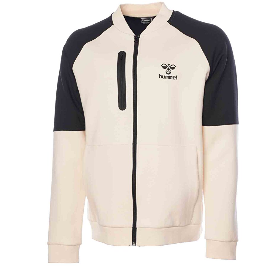 FABIO FERMUARLI SWEATSHIRT Bej Erkek Fermuarlı Sweatshirt