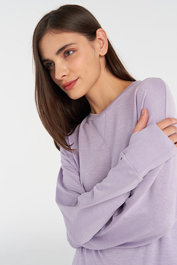 JONINA SWEATSHIRT Mor Kadın Sweatshirt