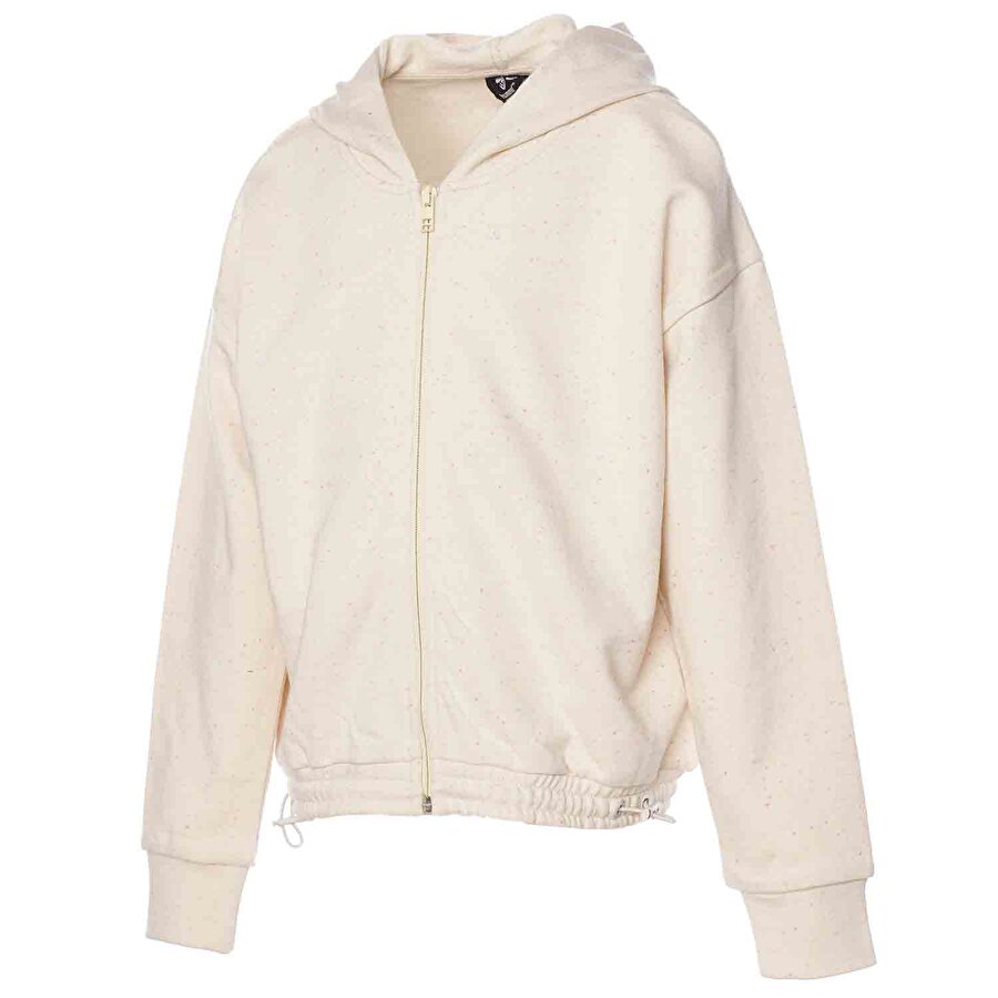 MARI CROP ÇOCUK FERMUARLI HOODIE Bej Çocuk Fermuarlı Hoodie