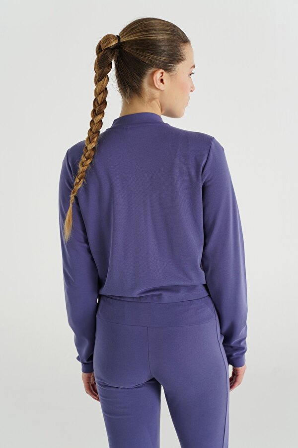 ROSE FERMUARLI SWEATSHIRT Kristal Mavi Kadın Sweatshirt