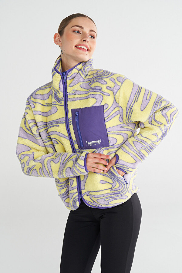 AMBER POLAR FERMUARLI SWEATSHIRT Sarı Kadın Sweatshirt